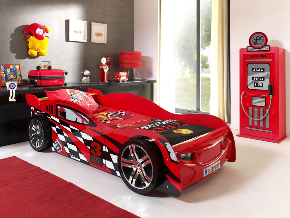 Łóżko dla chłopca Auto Samochód Wyścigowy Dla dziecka